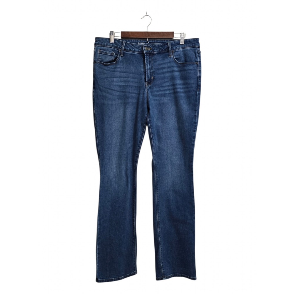 Old Navy Mid-Rise Kicker Bootcut Jeans In Sycamore Sz 16